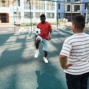 Kicking Football By Knee