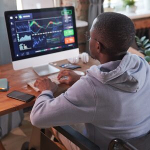 Man working on computer